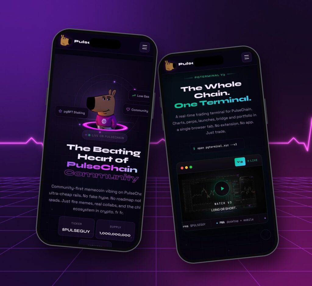 Pulse Guy mobile view on a phone