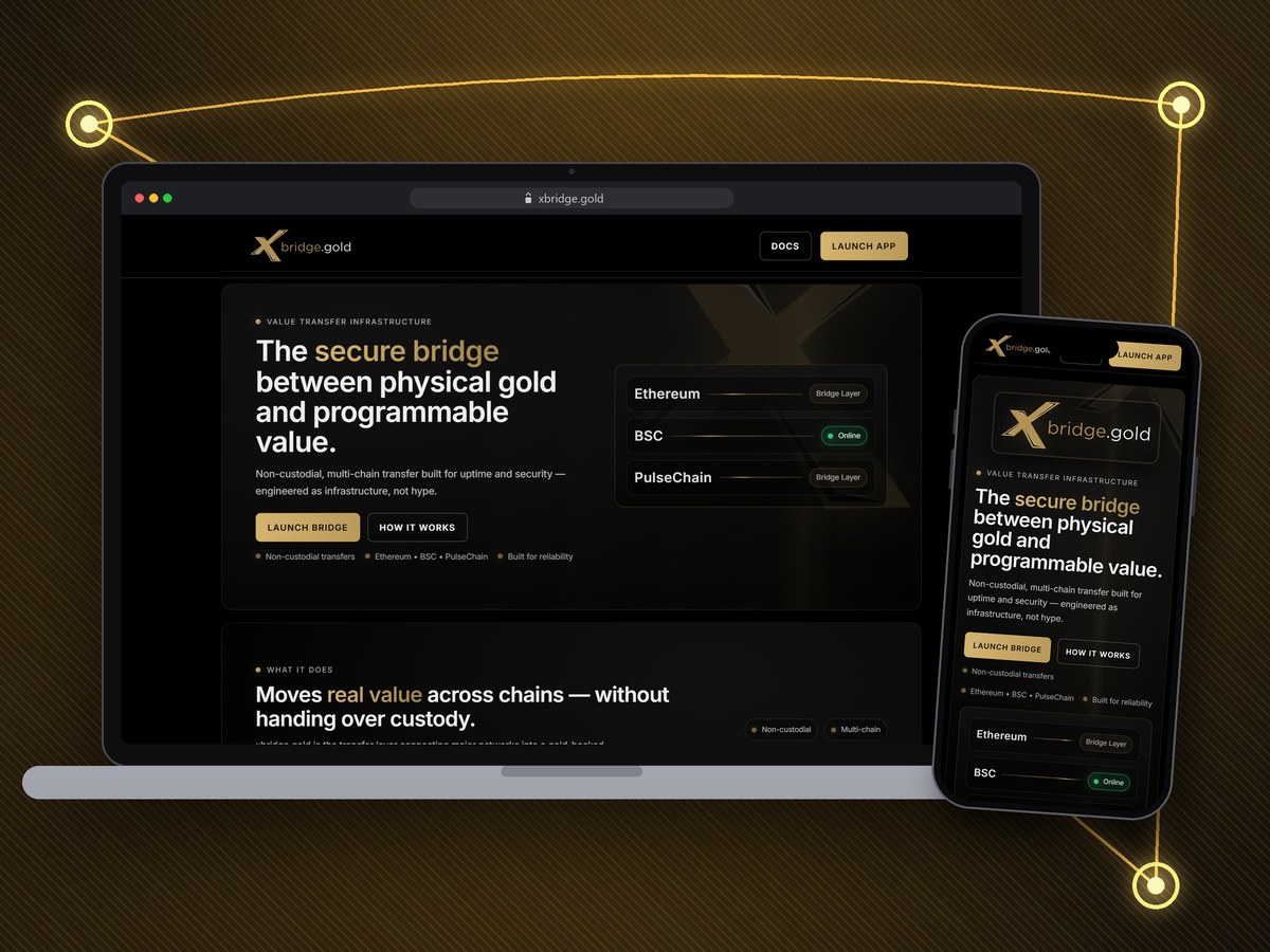 xBridge Gold on a laptop and a phone